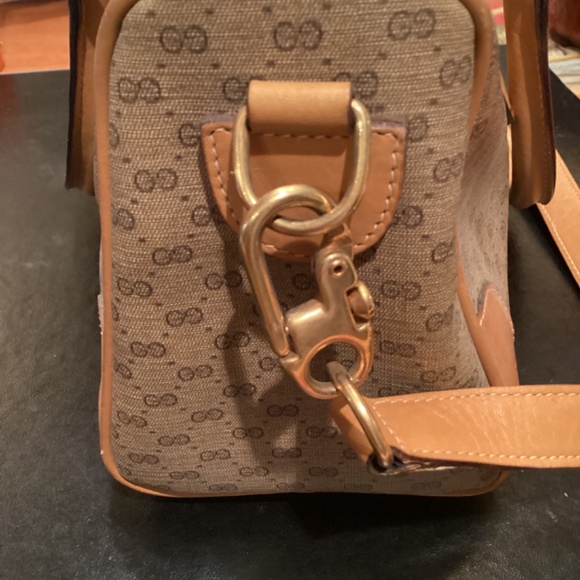 Stunning Vintage GUCCI Coated Canvas GG Monogram Speedy Handbag - Picture 4 of 10